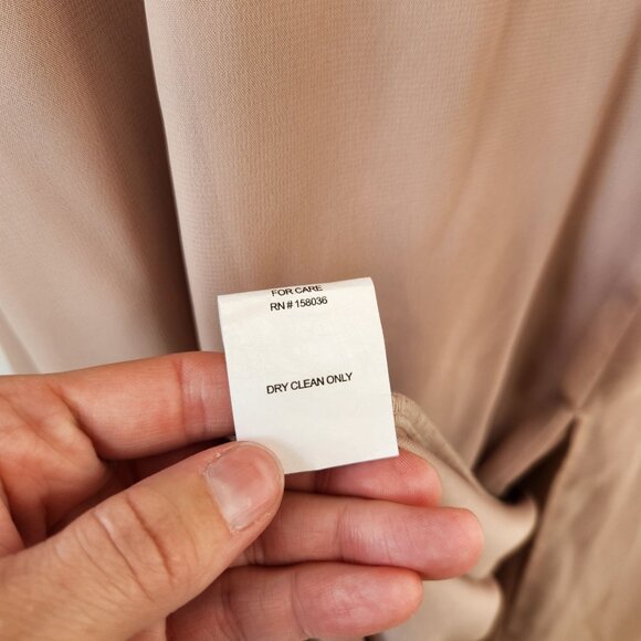 Birdy Grey Spence Bridesmaids Dress Taupe Full Length Chiffon Convertible M - Picture 13 of 13